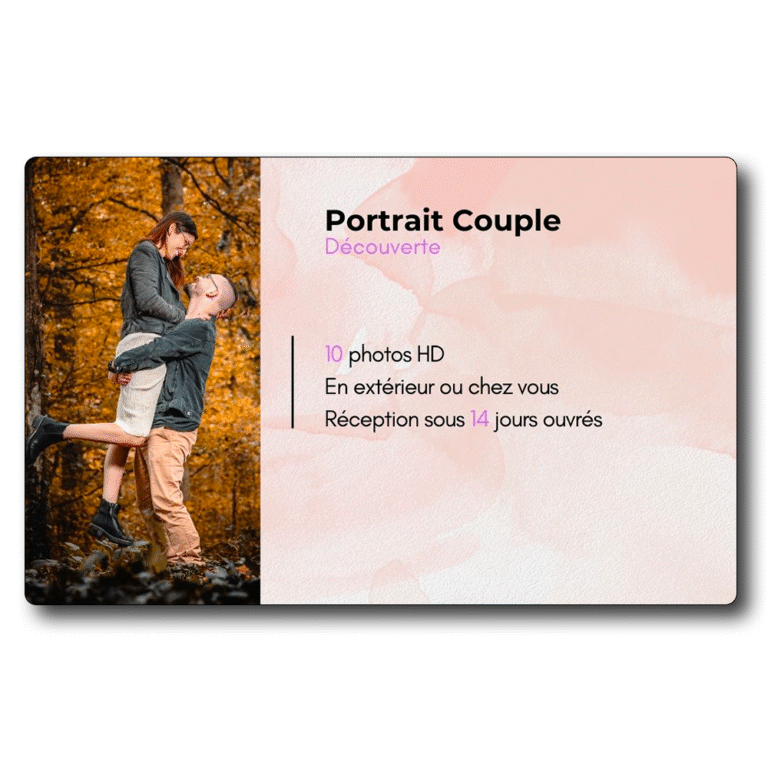 Carte Cadeau – Couple – Pack « Découverte »