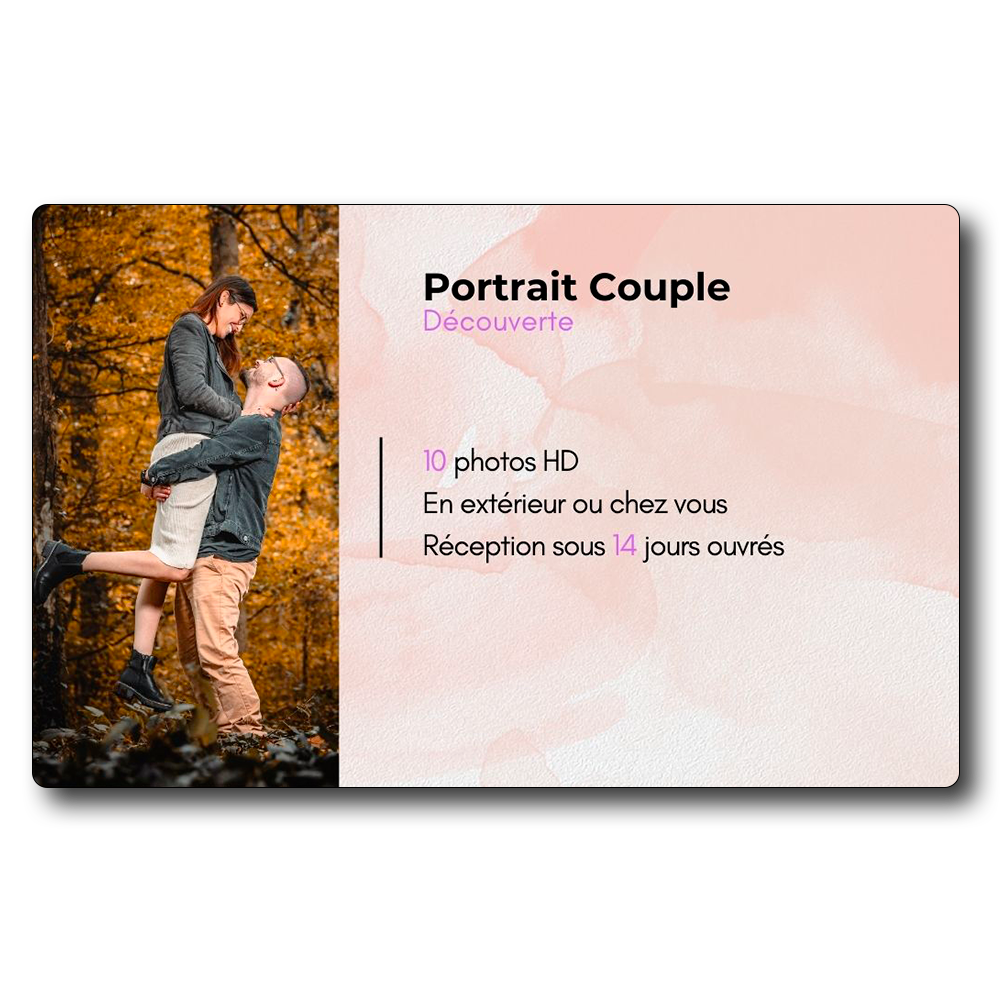 Carte Cadeau - Couple - Pack "Découverte"