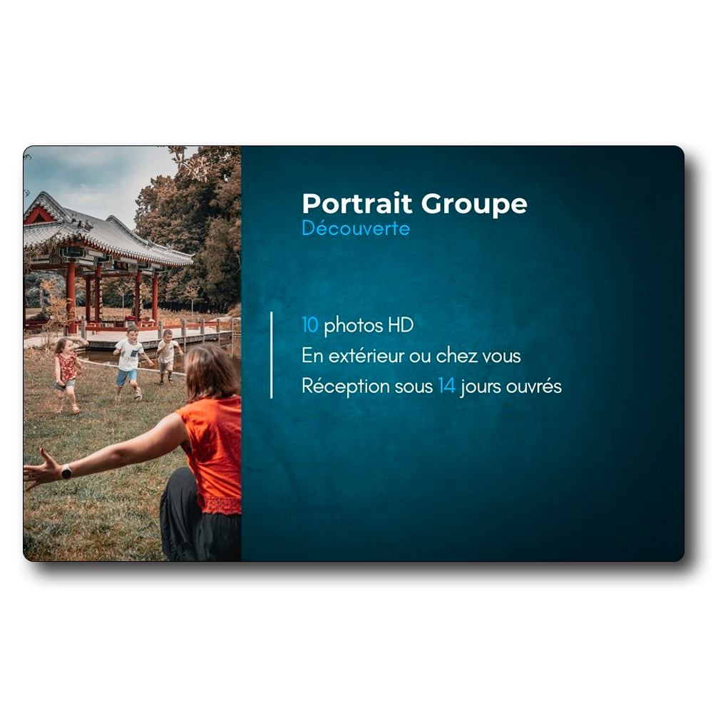 Carte Cadeau – Groupe – Pack « Découverte »