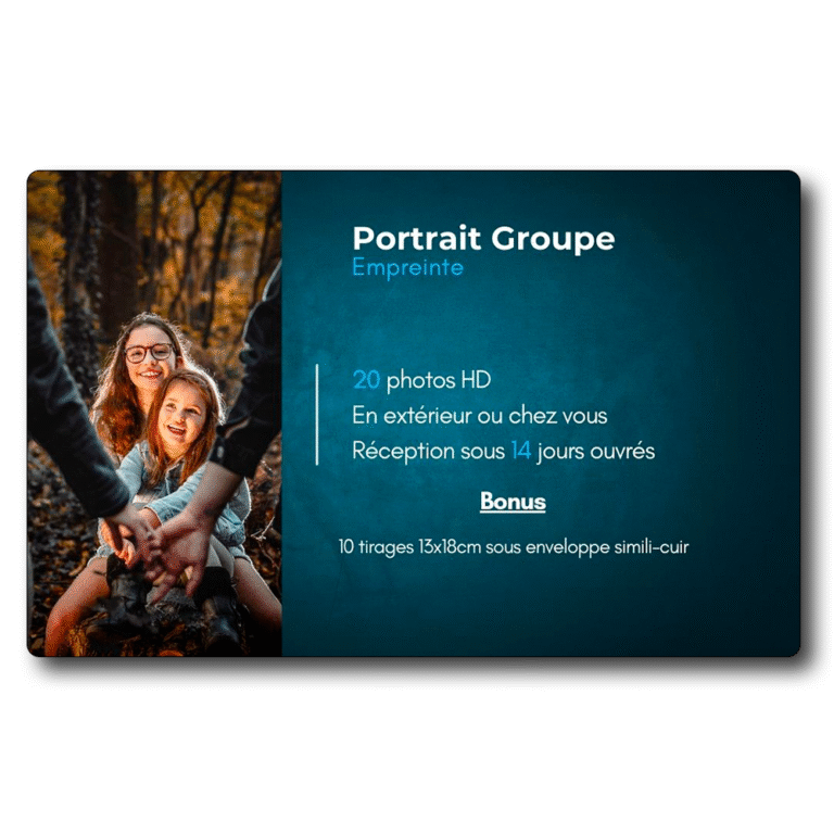 Carte Cadeau – Groupe – Pack « Empreinte »